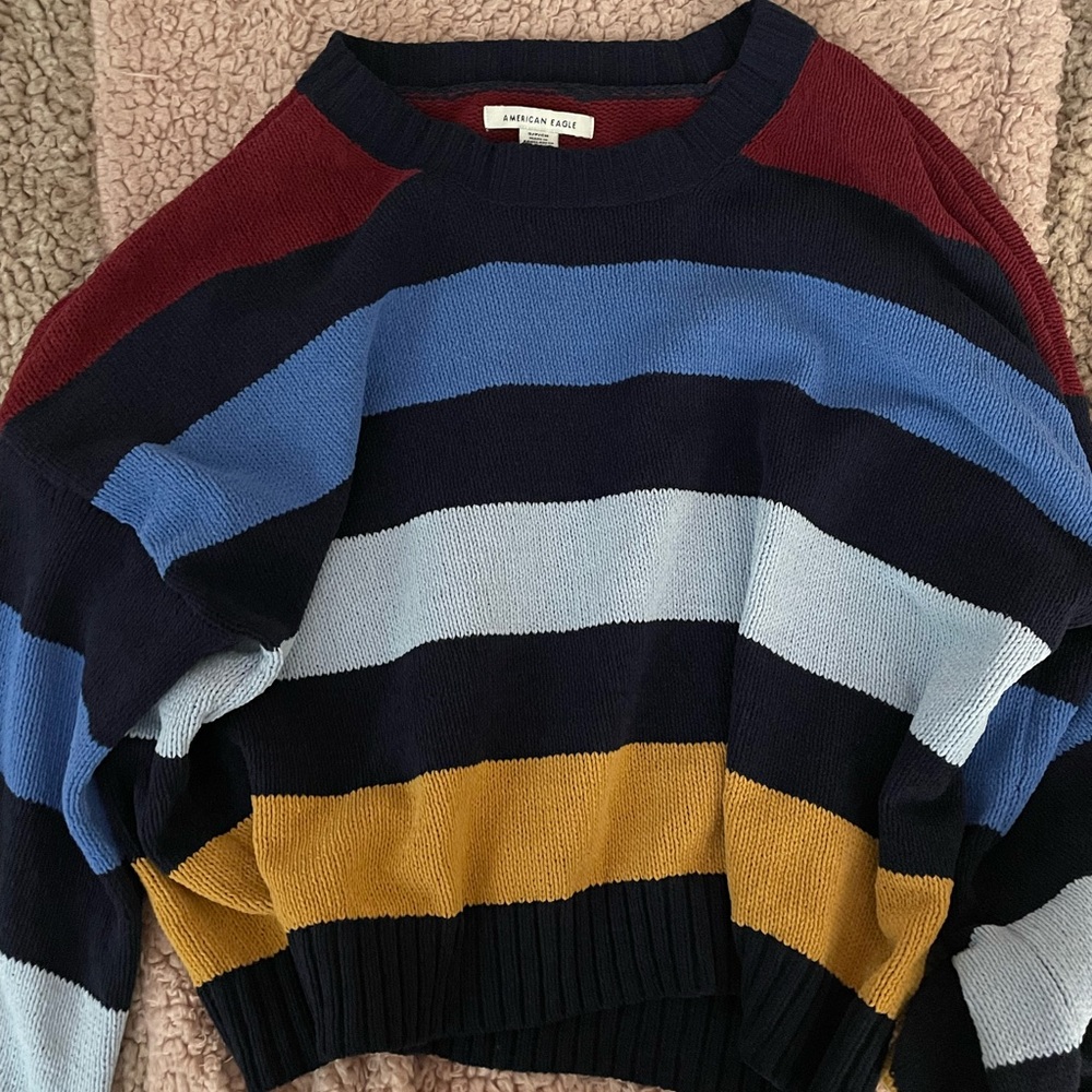 colorblock knitted sweater